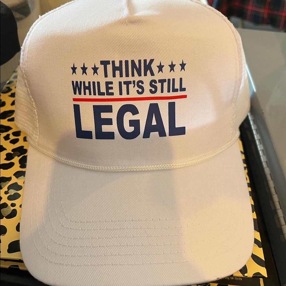 White Trucker hat adjustable